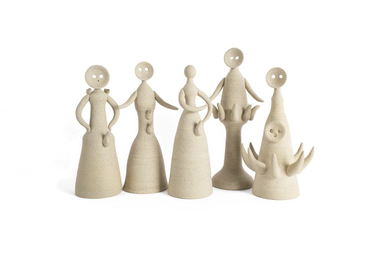 Dusadee Huntrakul The Stoneware Drags: Pimporn, Kurt, Emily, Regenerative labor practice, Tower of Stars, 2020