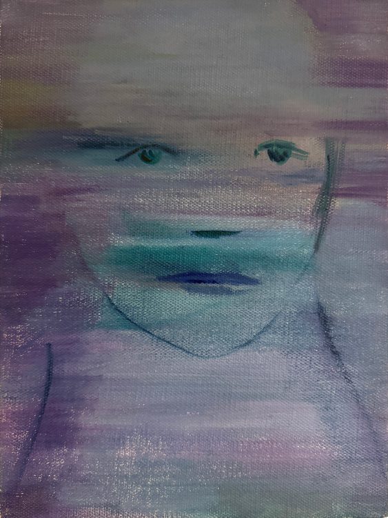Dusadee Huntrakul, SELF PORTRAIT AS PURPLE DAO, 2026