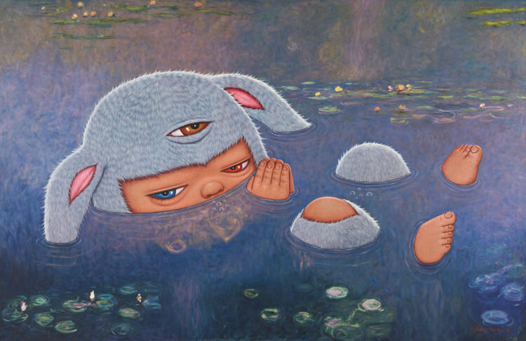 Alex Face, Breathe (in the blue), 2016